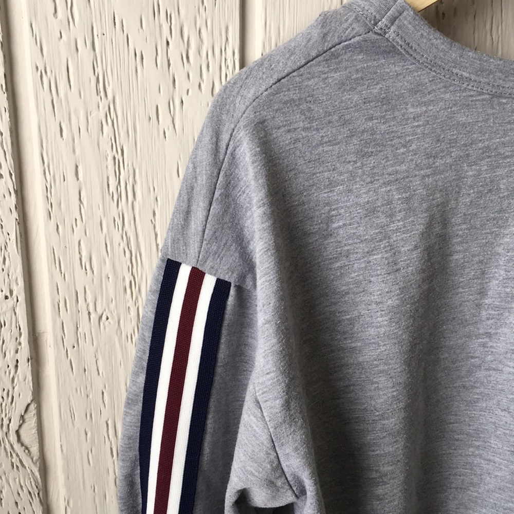 PinkBlush Gray Crew Neck Athletic Sweatshirt